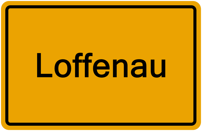 Handelsregisterauszug Loffenau