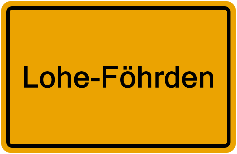 Handelsregisterauszug Lohe-Föhrden