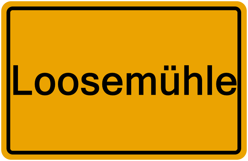 Handelsregisterauszug Loosemühle