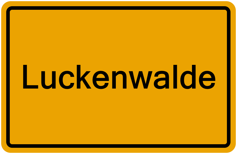 Handelsregisterauszug Luckenwalde