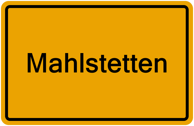 Handelsregisterauszug Mahlstetten