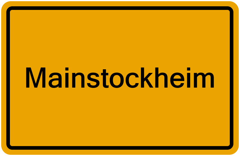 Handelsregisterauszug Mainstockheim