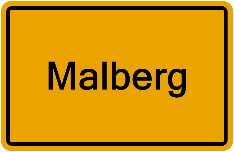 Handelsregisterauszug Malberg