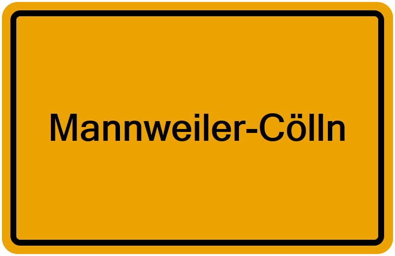 Handelsregisterauszug Mannweiler-Cölln