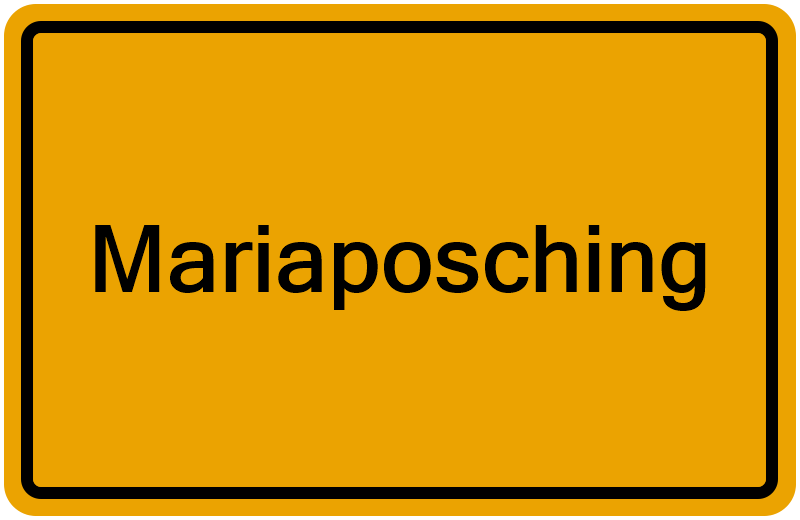 Handelsregisterauszug Mariaposching