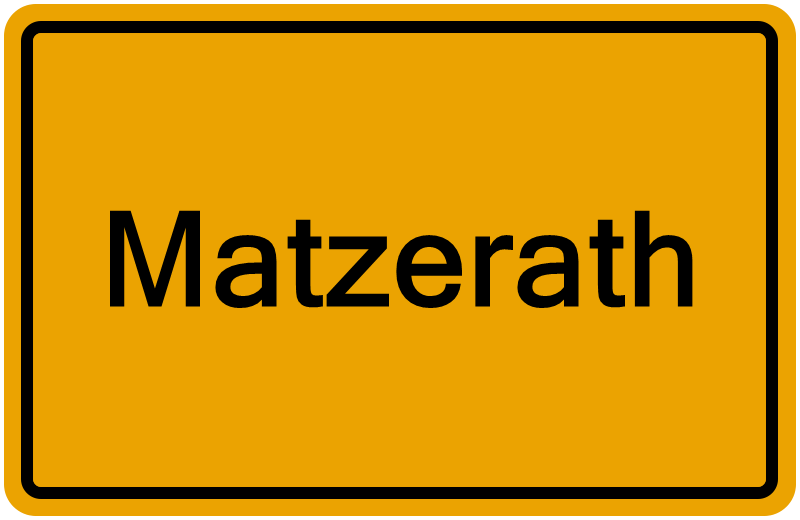 Handelsregisterauszug Matzerath