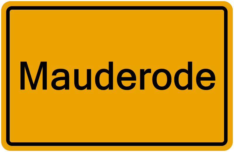 Handelsregisterauszug Mauderode