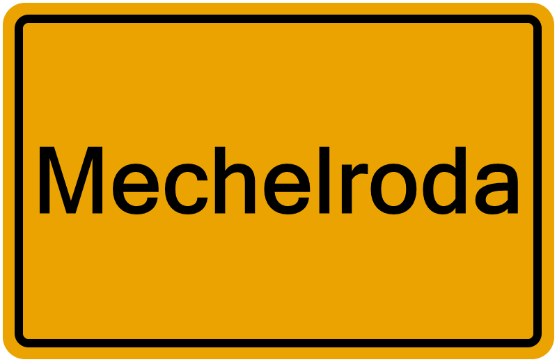 Handelsregisterauszug Mechelroda