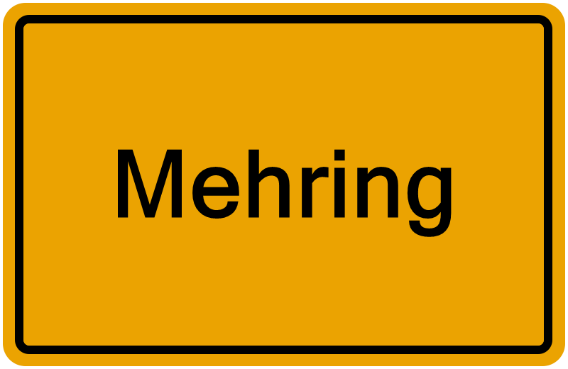 Handelsregisterauszug Mehring