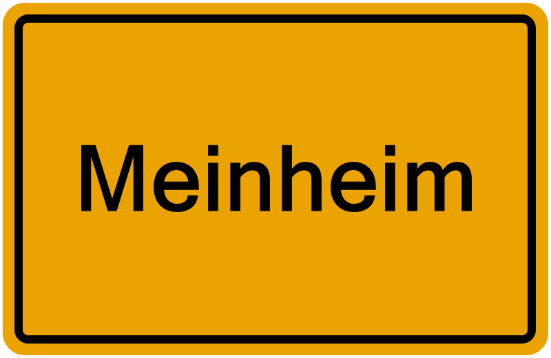 Handelsregisterauszug Meinheim