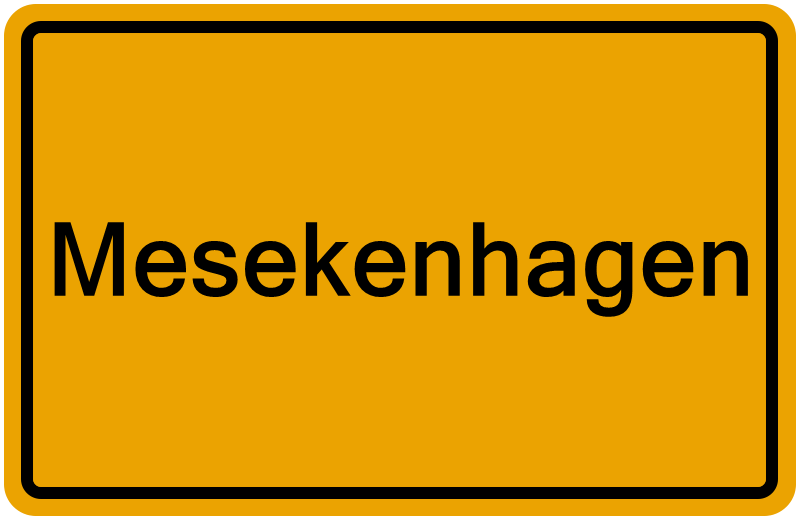 Handelsregisterauszug Mesekenhagen