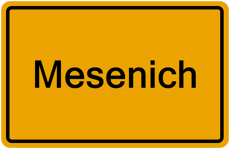 Handelsregisterauszug Mesenich