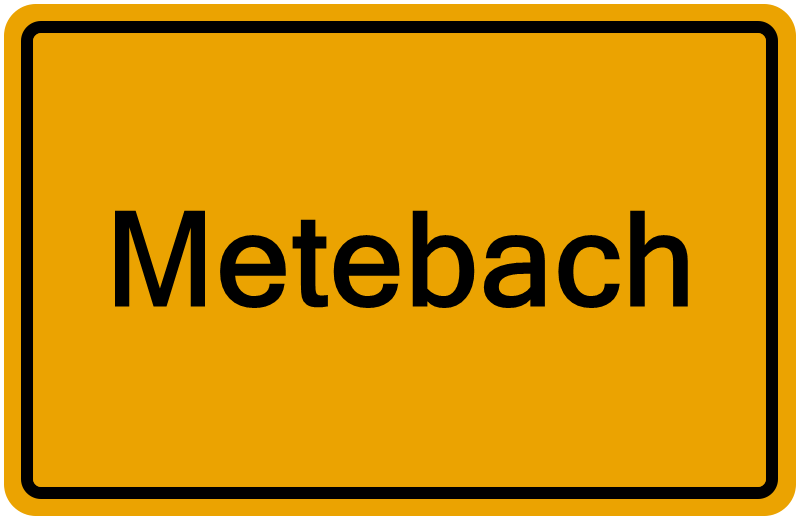 Handelsregisterauszug Metebach