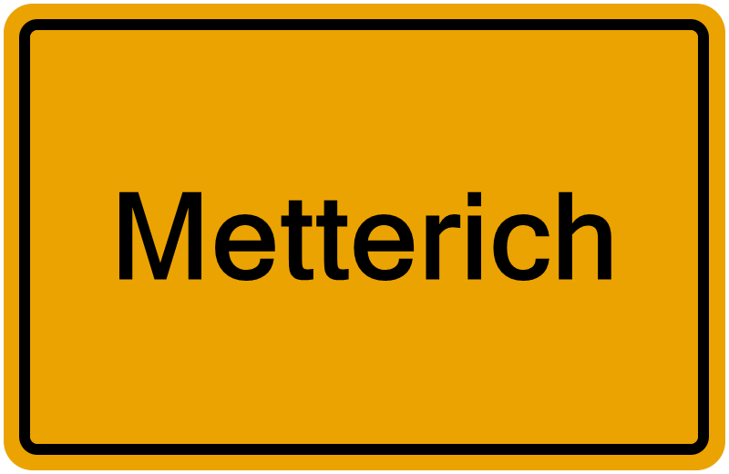 Handelsregisterauszug Metterich