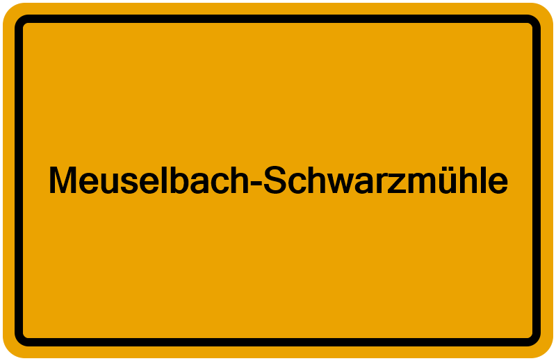 Handelsregisterauszug Meuselbach-Schwarzmühle