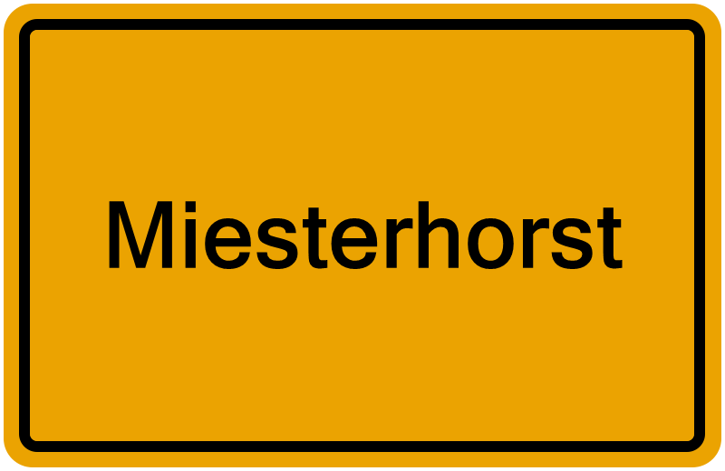 Handelsregisterauszug Miesterhorst
