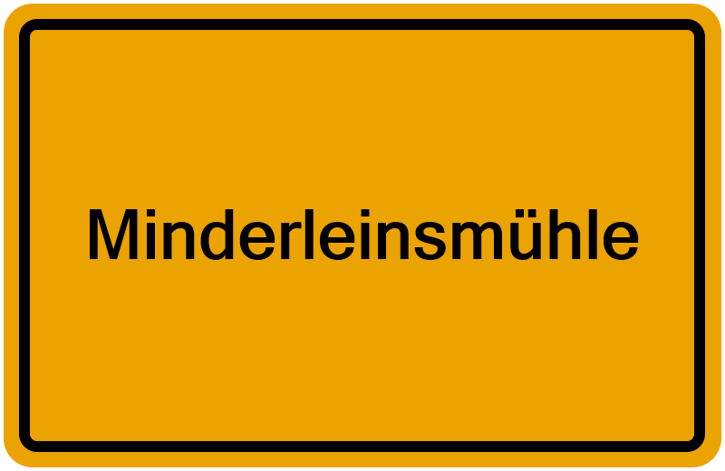 Handelsregisterauszug Minderleinsmühle