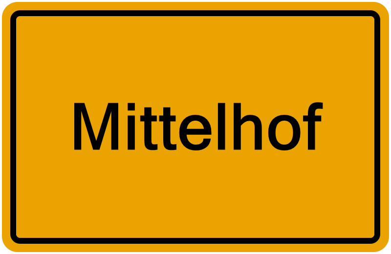 Handelsregisterauszug Mittelhof