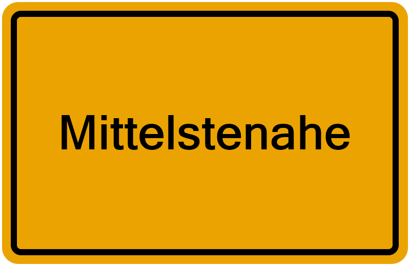 Handelsregisterauszug Mittelstenahe