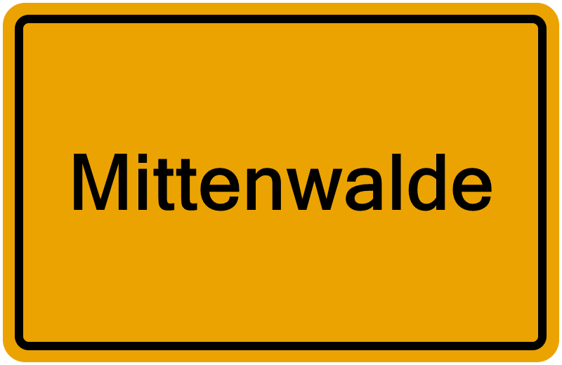 Handelsregisterauszug Mittenwalde