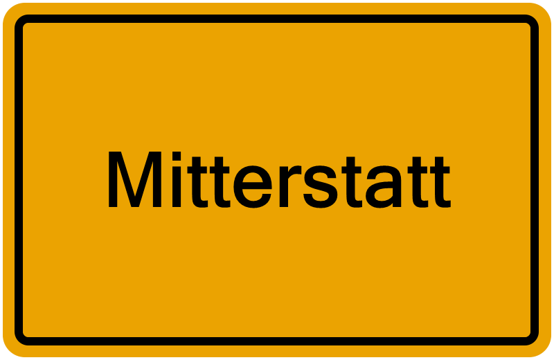 Handelsregisterauszug Mitterstatt