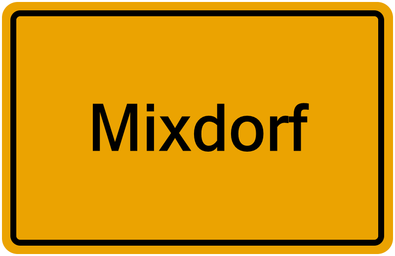 Handelsregisterauszug Mixdorf
