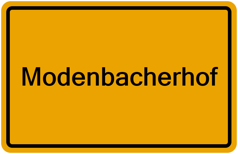 Handelsregisterauszug Modenbacherhof