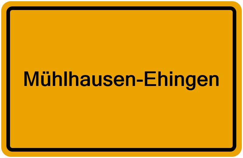 Handelsregisterauszug Mühlhausen-Ehingen