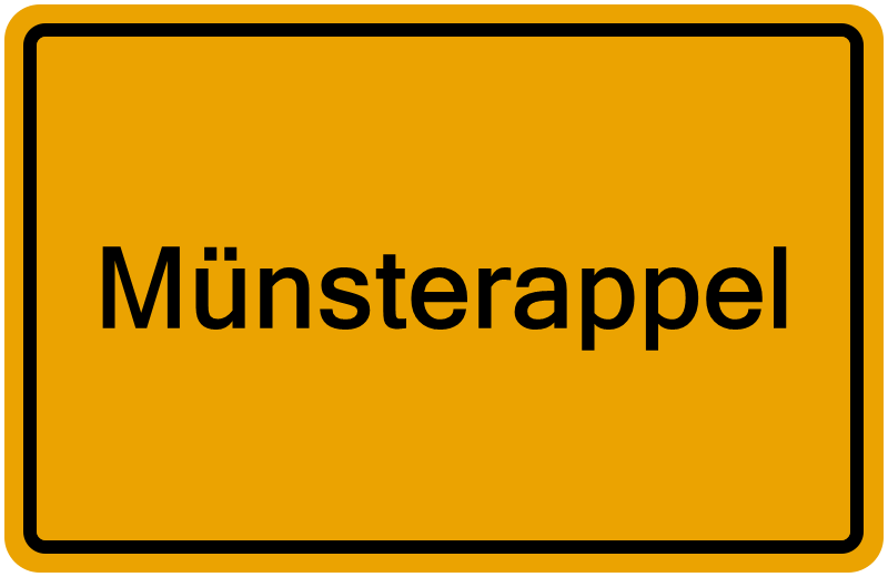 Handelsregisterauszug Münsterappel