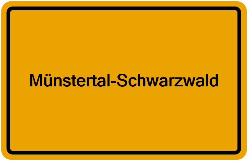 Handelsregisterauszug Münstertal-Schwarzwald