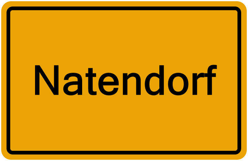 Handelsregisterauszug Natendorf