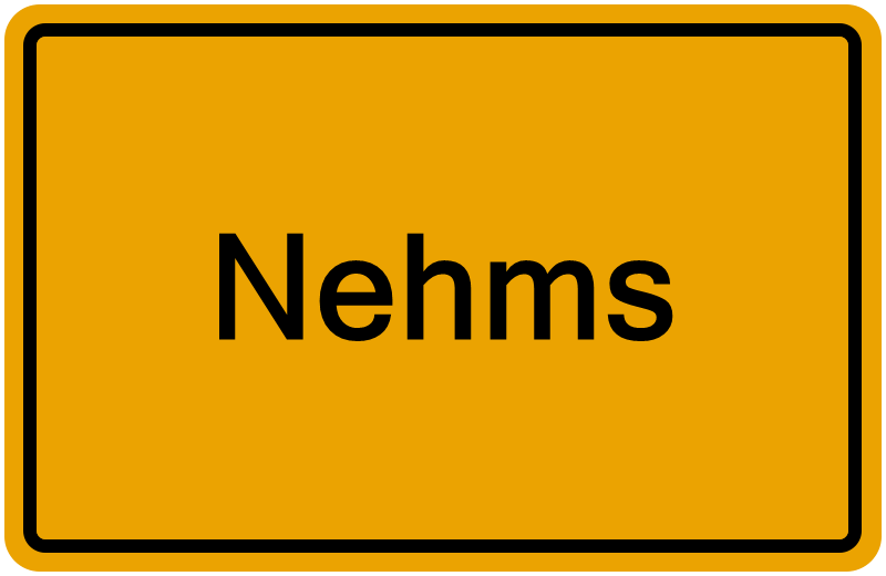 Handelsregisterauszug Nehms