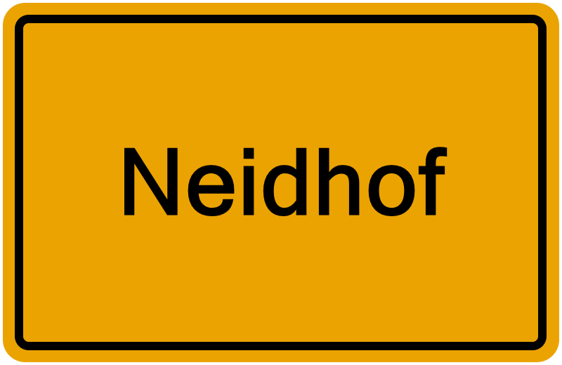 Handelsregisterauszug Neidhof