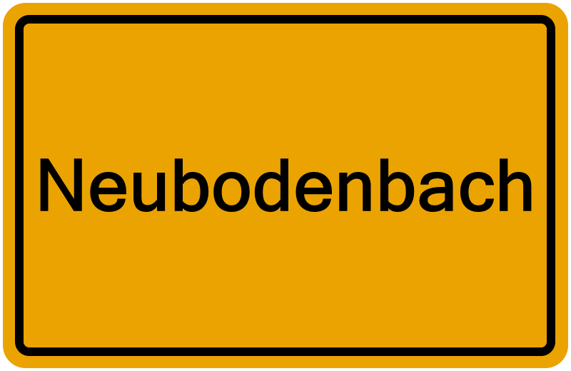Handelsregisterauszug Neubodenbach