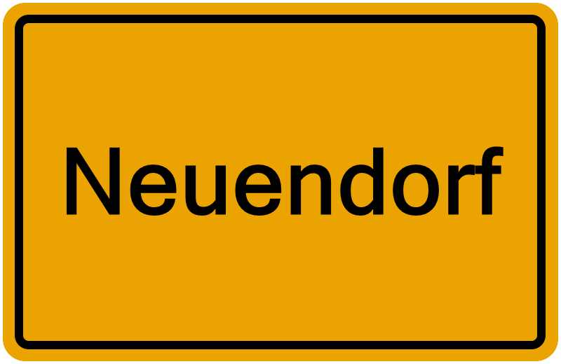 Handelsregisterauszug Neuendorf