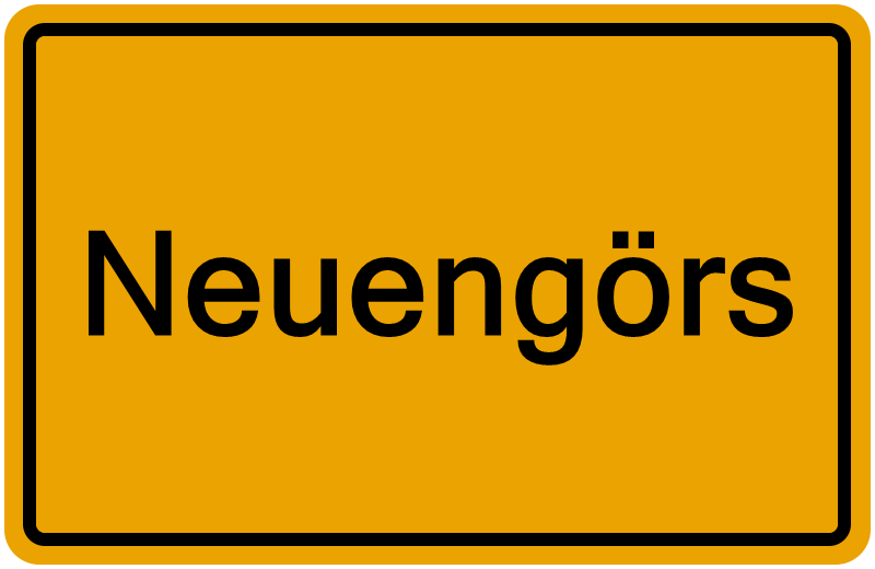 Handelsregisterauszug Neuengörs