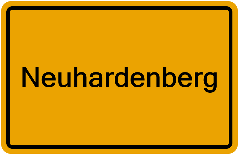 Handelsregisterauszug Neuhardenberg