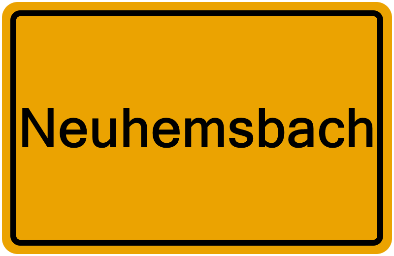 Handelsregisterauszug Neuhemsbach