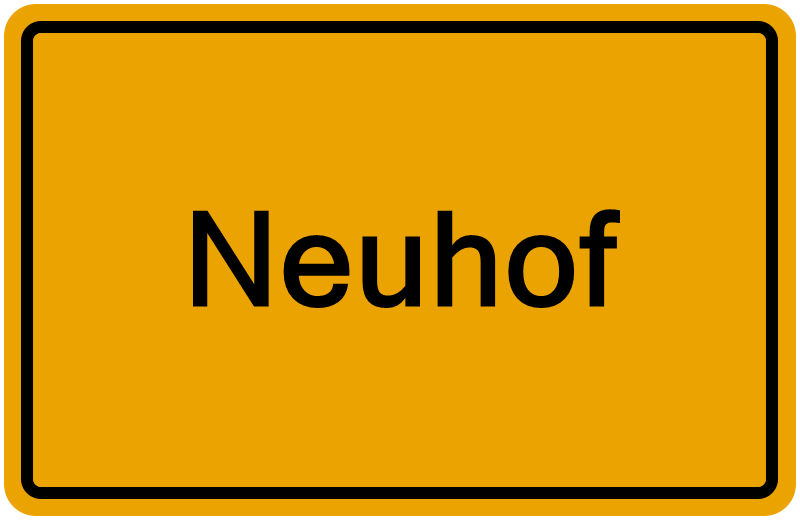 Handelsregisterauszug Neuhof