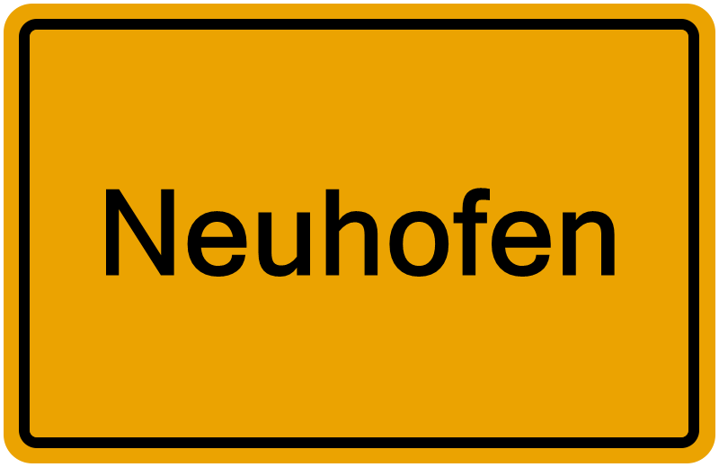 Handelsregisterauszug Neuhofen