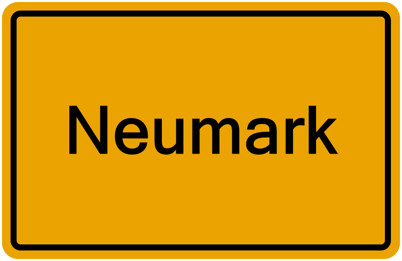 Handelsregisterauszug Neumark