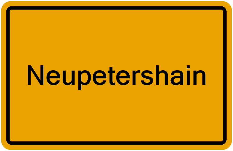 Handelsregisterauszug Neupetershain