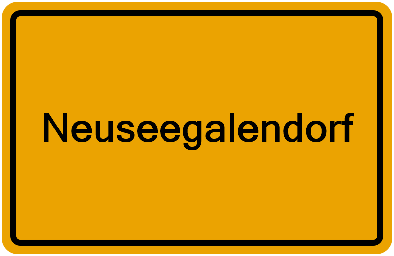 Handelsregisterauszug Neuseegalendorf