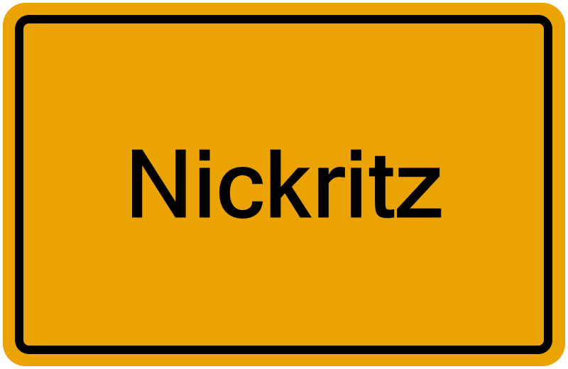Handelsregisterauszug Nickritz
