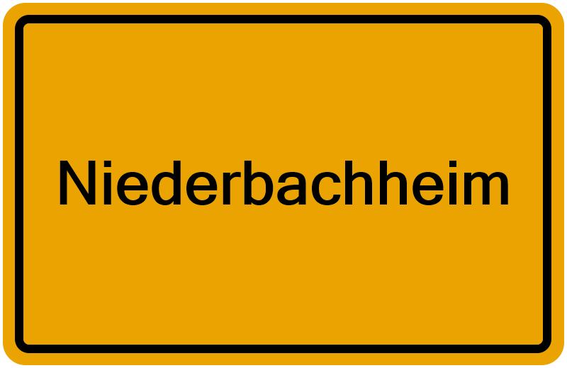 Handelsregisterauszug Niederbachheim