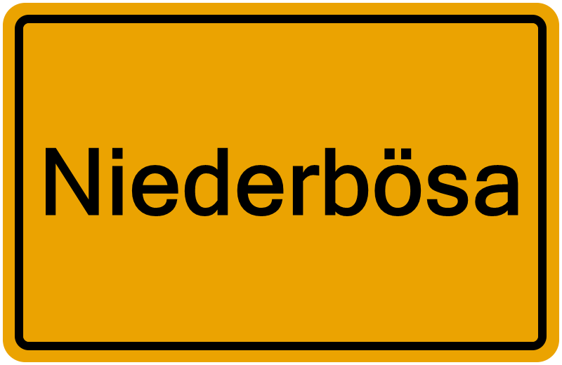 Handelsregisterauszug Niederbösa
