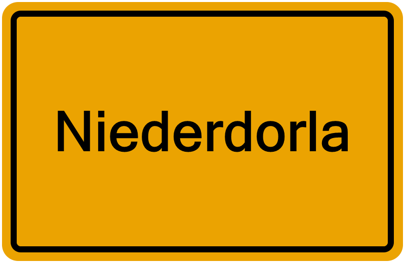 Handelsregisterauszug Niederdorla