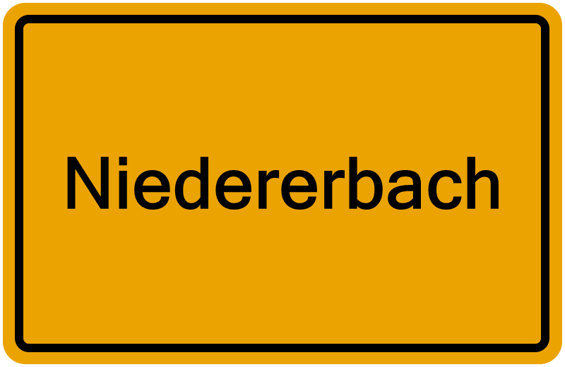 Handelsregisterauszug Niedererbach