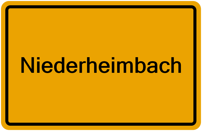Handelsregisterauszug Niederheimbach