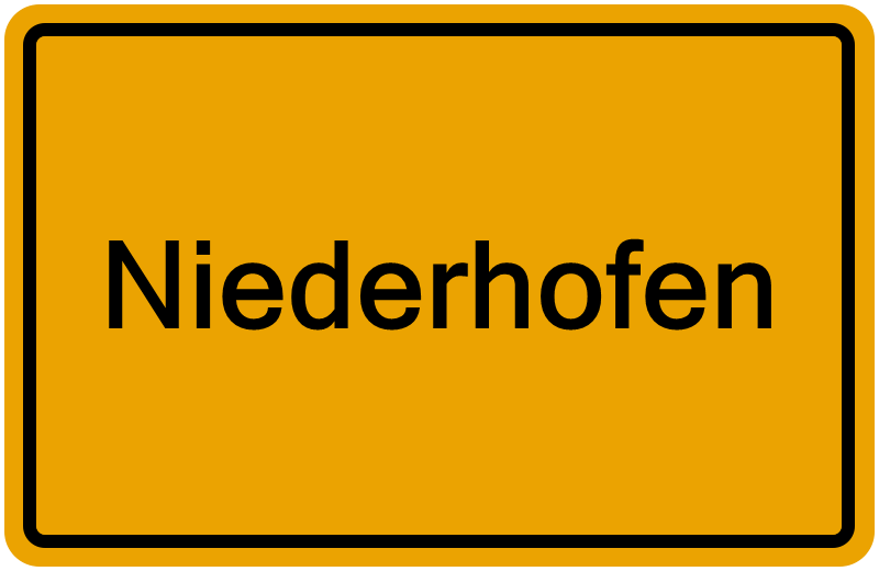 Handelsregisterauszug Niederhofen